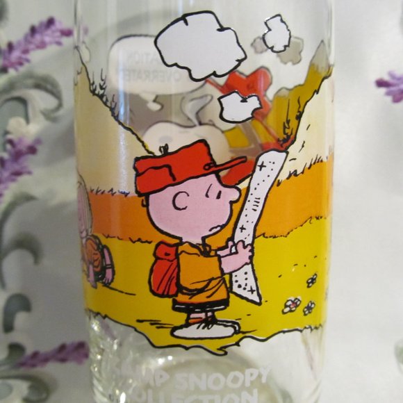 Vintage McDonalds Glass Peanuts Camp Snoopy Collection Civilization is Overrated - Picture 4 of 8
